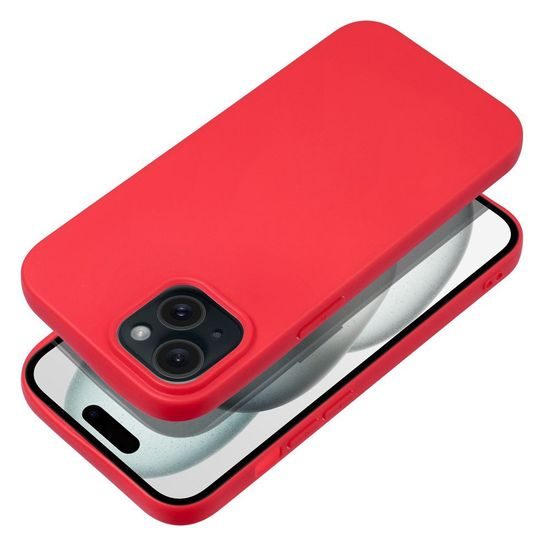 Obal / kryt na Apple iPhone 15 červené - SOFT