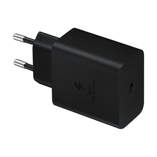 Originál Samsung 45W Cestovní nabíječka + USB-C Datový Kabel černá