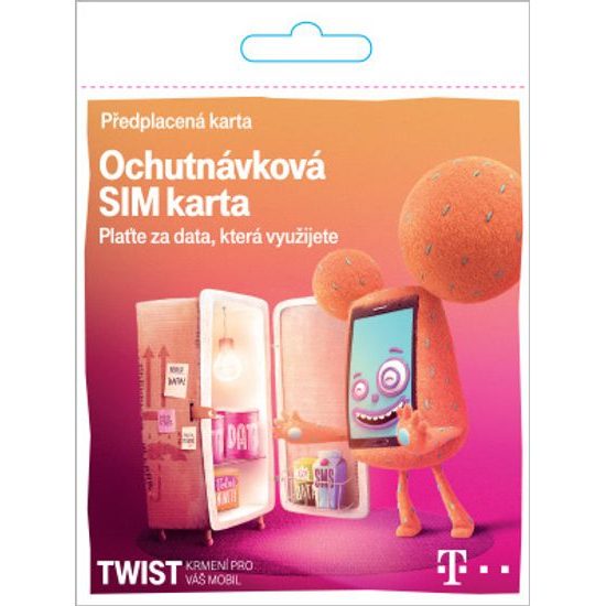 T-Mobile Twist Ochutnávková Sim karta (kredit 10,-)