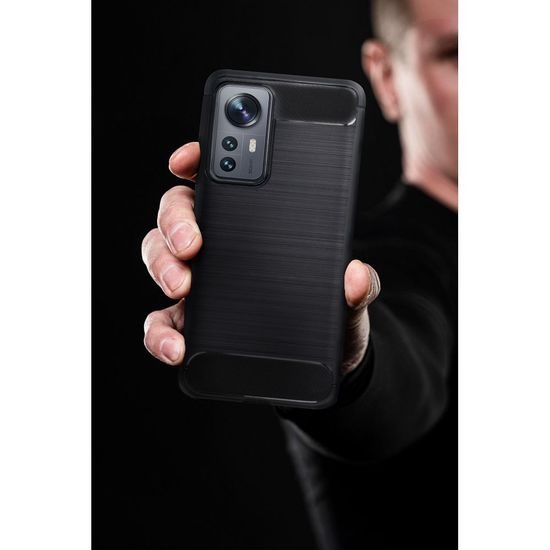 Obal / kryt na Xiaomi Redmi Note 12S černý - Forcell CARBON