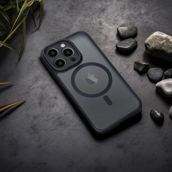 Obal / kryt na Apple iPhone 14 čierne - Matný kryt Mag Cover