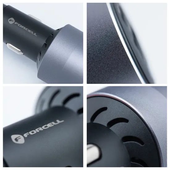 Nabíječka do auta 85W PD+QC4.0+SAM SFC2.0, 2xUSB C+USB A - FORCELL F-ENERGY