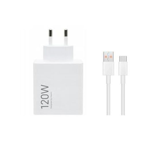 Cestovní nabíječka 120W 6A s kabelem bílá - originál Xiaomi