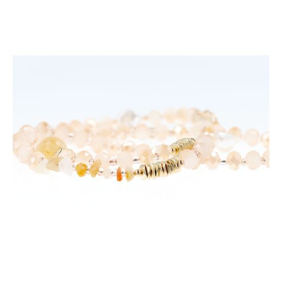 Přívěšek k telefonu na krk 82 cm oranžový - STONE