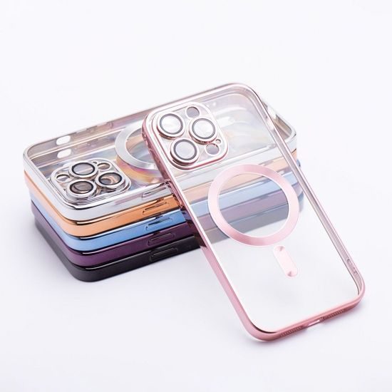 Obal / kryt na Apple iPhone 14 Plus rose gold - Electro Mag Cover MagSafe