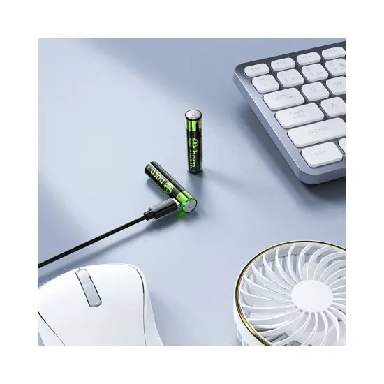 Nabíjecí baterie Hoco JA4 AAA 320mAh s USB-C - 2ks