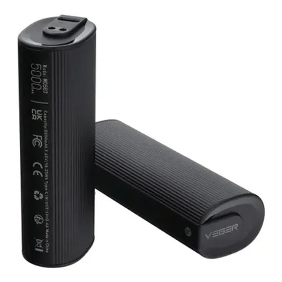 Powerbanka Veger 2 X 5000 mAh s ohřívačem rukou 2,4A 2 ks černá