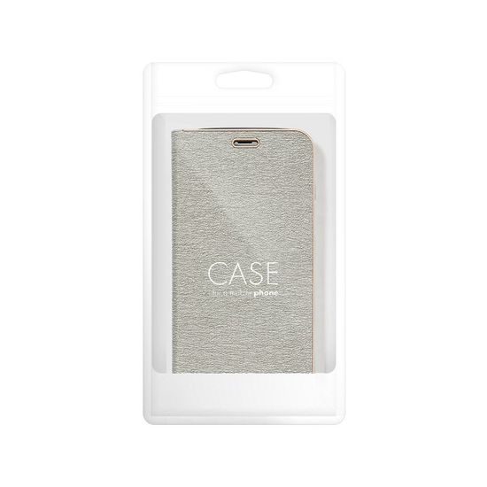 Puzdro / obal pre Xiaomi Redmi Note 10 Pro strieborný - kniha Luna Book