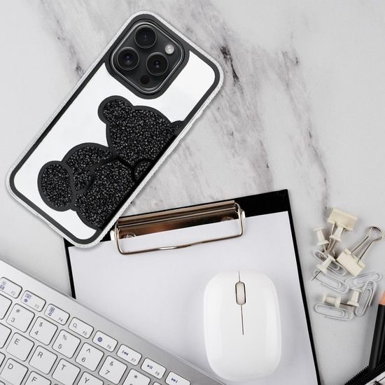 Obal / kryt na Apple iPhone 16 černý - Teddy Bear