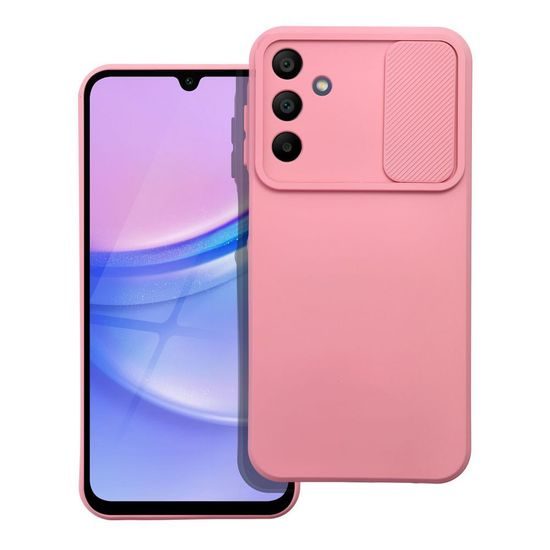 Obal / kryt na Samsung Galaxy A15 5G růžový - SLIDE Case