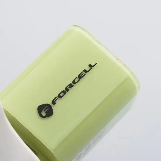 Cestovní nabíječka 33W GaN3 s kabelem, USB C + USB A zelená - FORCELL