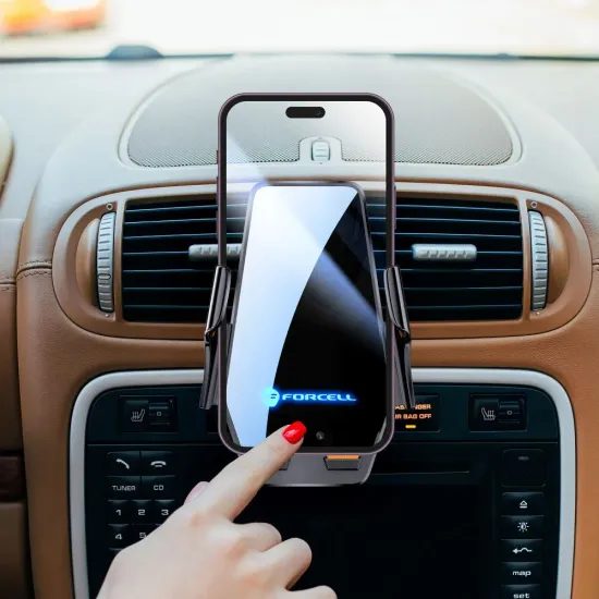 Držák do auta s automatickým otevíráním, nabíjení 15W - Forcell F-GRIP