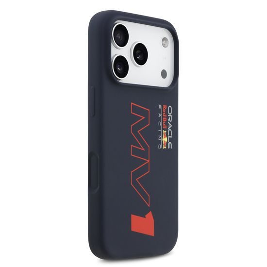 Obal / kryt na Apple iPhone 17 Pro modrý - Red Bull Silicone MV1 MagSafe