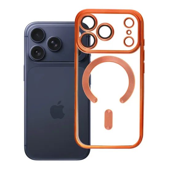 Obal / kryt na Apple iPhone 17 Pro oranžový- Electro Mag Cover