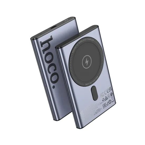 Powerbanka s MagSafe 5000 mAh QC PD 20W Q32 šedá - HOCO