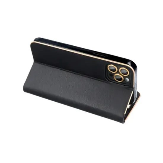 Pouzdro / obal na Samsung Galaxy S25 FE černé - knížkové LUNA Book Gold