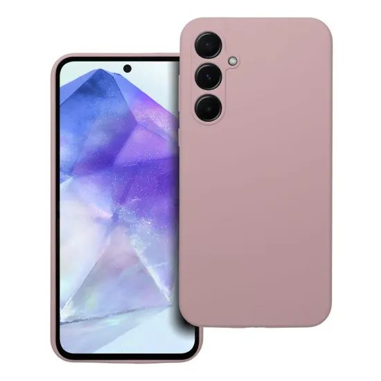 Obal / kryt na Samsung Galaxy A55 5G růžový - SILICONE 2mm