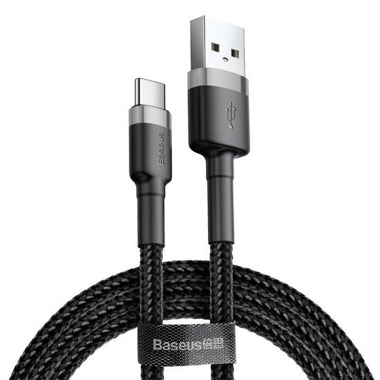 Kabel USB-C / 0,5m / 3A grey-black CATKLF-AG1 - BASEUS