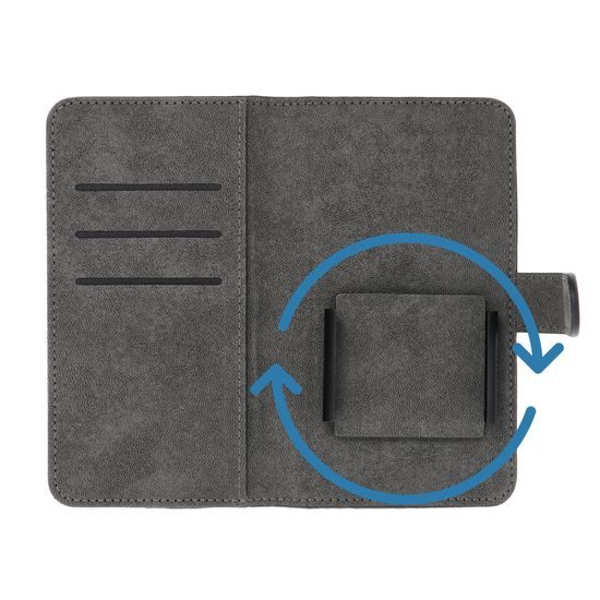 Pouzdro / obal univerzální velikost S (5.5''), knížkové černé - Univerzal Holster COMMON