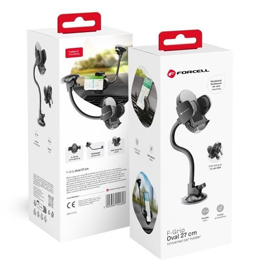 Držák do auta s přísavkou, rameno 27cm - Forcell F - Grip