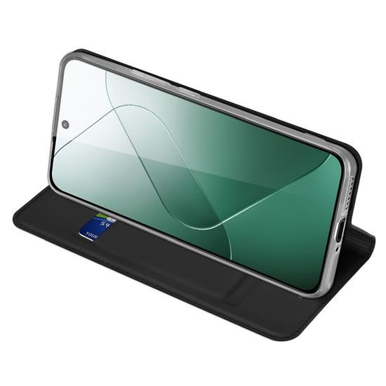 Puzdro / obal na Xiaomi 14 čierne - kniha DUX DUCIS