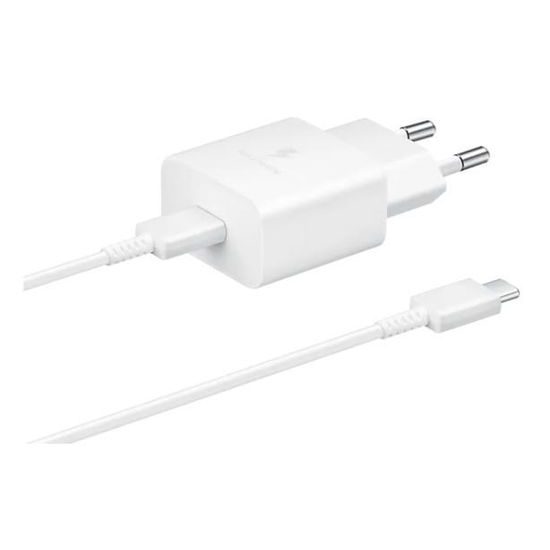 Nabíjačka Samsung s portom USB-C (15 W), biela