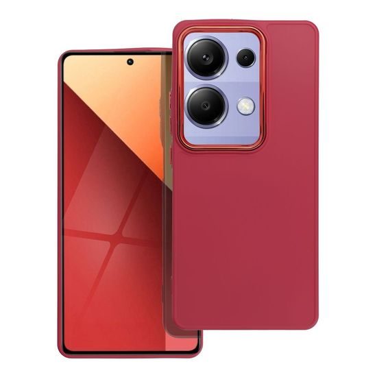 Obal / kryt na Xiaomi Redmi NOTE 13 PRO 4G červený - FRAME