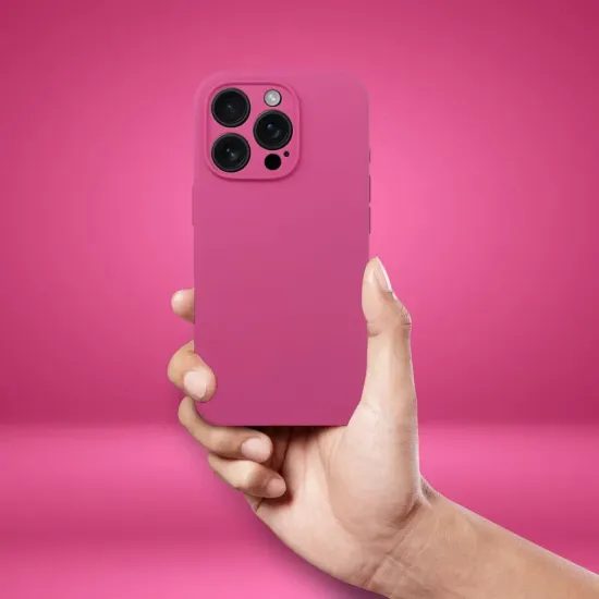 Obal / kryt na Apple iPhone 15 růžový - Silicone 2mm