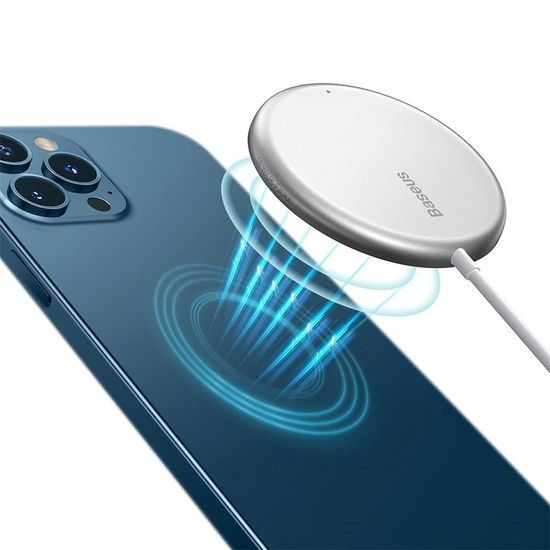 Bezdrátová nabíječka 15W MagSafe bílá - Baseus