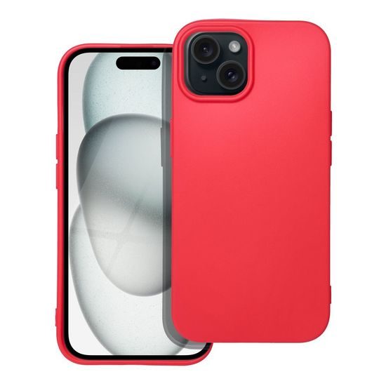 Obal / kryt na Apple iPhone 15 červené - SOFT