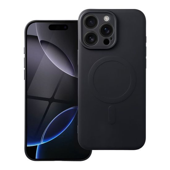 Obal / kryt na Apple iPhone 16 Pro Max černý - SILICONE MAG COVER
