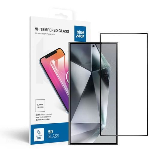 Trvzené / ochranné sklo Samsung Galaxy S24 Ultra černé - Blue Star