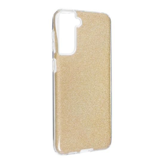 Obal / kryt na Samsung Galaxy S21 Plus zlatý - Forcell SHINING