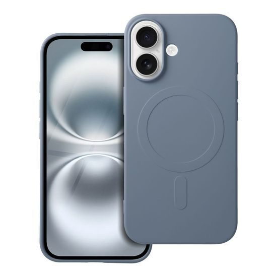 Obal / kryt na Apple iPhone 16 svetlo modré - SILICONE MAG COVER