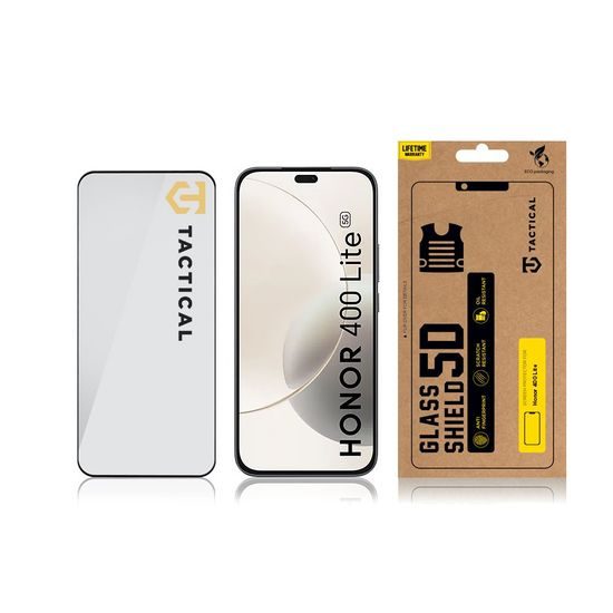 Tvrzené / ochranné sklo Honor 400 Lite - Tactical 5D plné lepení