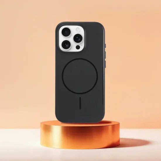 Obal / kryt na Apple iPhone 15 černý - Glossy Mag Cover