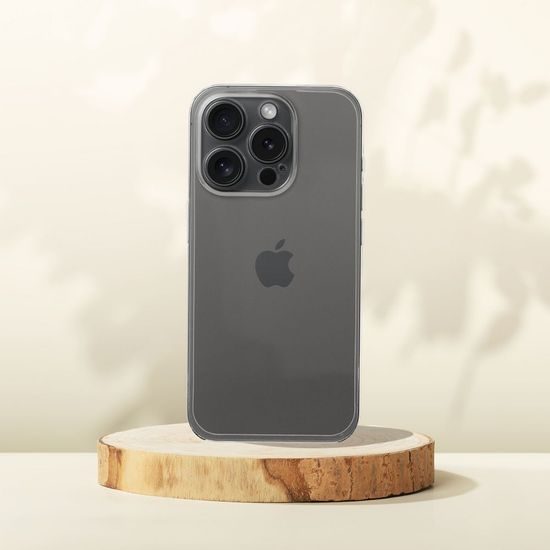 Obal / kryt na Apple iPhone 15 PRO MAX priehľadné - CLEAR 1,5 mm