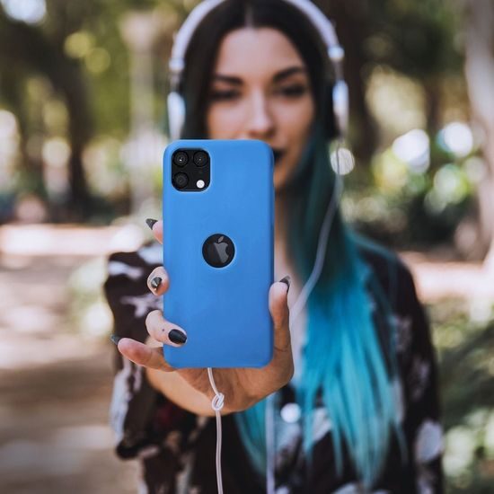 Obal / kryt pre Samsung Galaxy A03s modrý - Forcell SILICONE Case