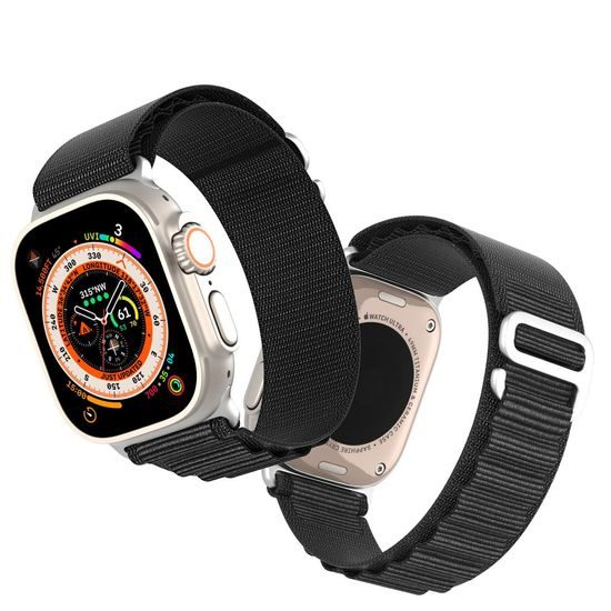 Řemínek nylonový pro Apple Watch 42/44/45/49mm černá - DUX DUCIS