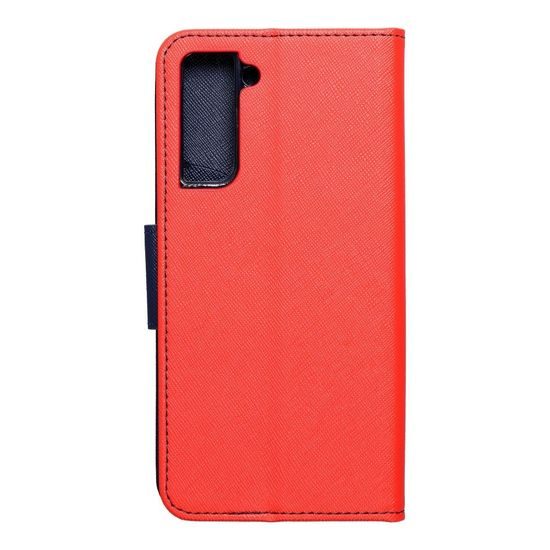 Puzdro / obal pre Samsung Galaxy S21 červené - kniha Fancy