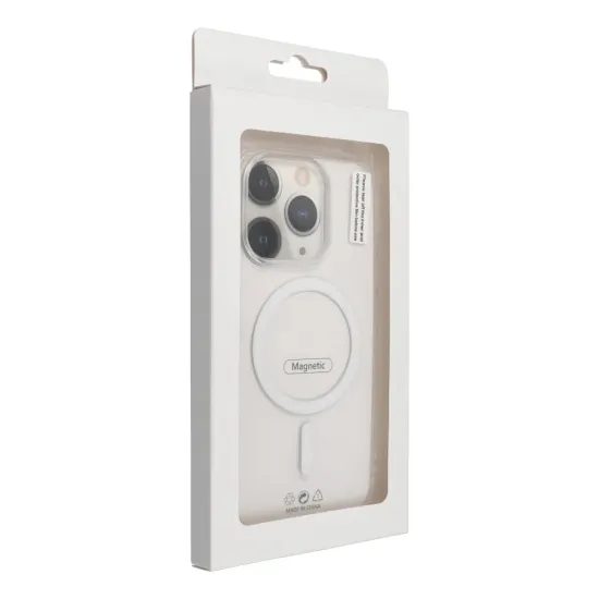 Obal / kryt na Apple iPhone 16 Pro bílý s MagSafe - Ring Mag Cover