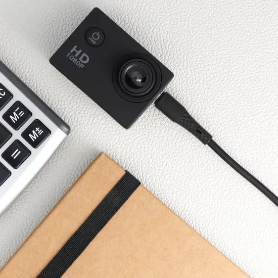 Datový kabel USB A / Micro USB QC3.0 2,4A 18W 1m silikonový černý - FORCELL