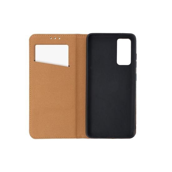 Pouzdro / obal na Samsung Galaxy S21 Plus hnědé - knížkové Leather Forcell case SMART PRO