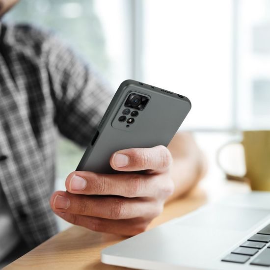 Obal / kryt na Xiaomi Redmi 12 4G sivý - METALLIC