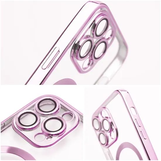 Obal / kryt na Samsung Galaxy A56 s podporou MagSafe růžový - ELECTRO MAG COVER