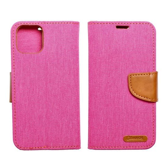Pouzdro / obal na Xiaomi Redmi Note 11 5G / Note 11T 5G / Poco M4 Pro 5G růžové knížkové CANVAS Book