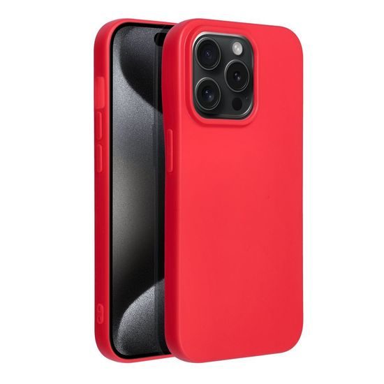 Obal / kryt na Apple iPhone 15 PRO červený - SOFT Case