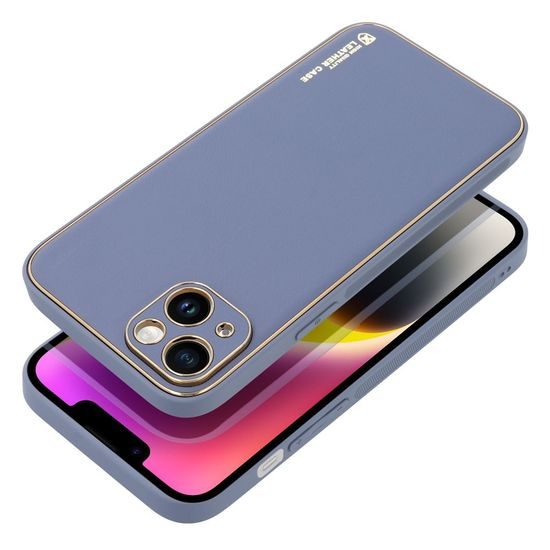 Obal / kryt na Apple iPhone 14 Plus modré - Forcell LEATHER