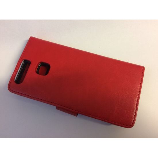 Puzdro / obal pre Huawei P9 červený - kniha 2v1