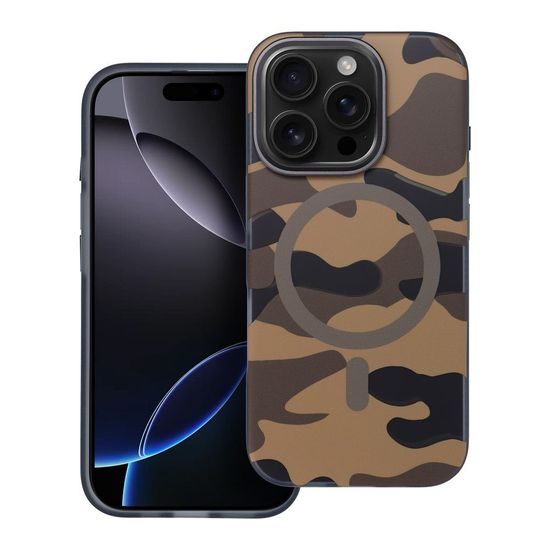 Obal / kryt na Apple iPhone 16 Plus s motivem kamufláže - FORCELL F-PROTECT Levels MagSafe